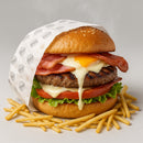 X-Egg-bacon
🍔
|Bife, presunto, mussarela, alface, tomate,, ovo e bacon, milho e batata palha|