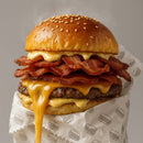 Smash cheddar 🍔

|Pão, maionese especial, smash, Bacon,cheddar|